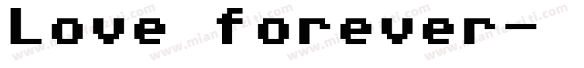 Love forever字体转换